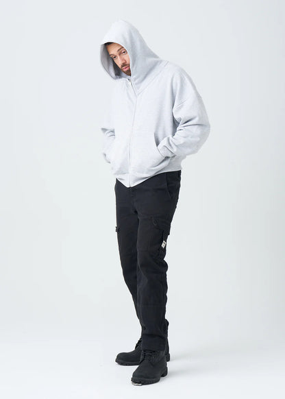 Luxury Oversized Boxy Heavyweight Full-Zip Hoodie