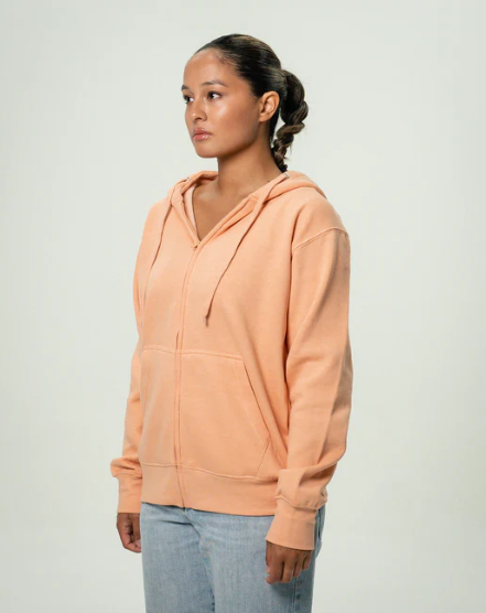 Women's Elegant Heavy Blend Full Zip-Up Hoodie