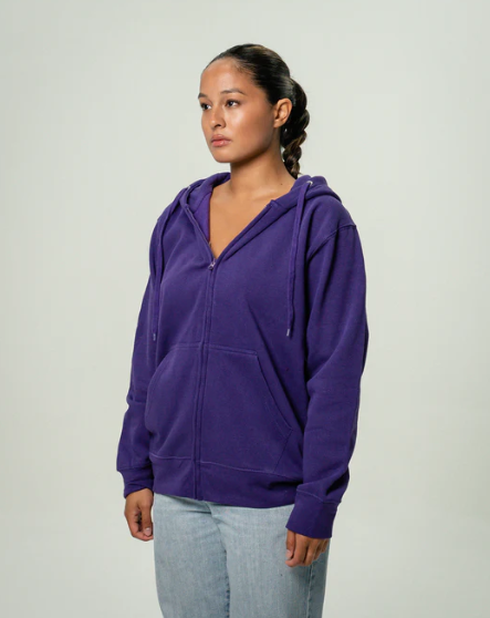 Women's Elegant Heavy Blend Full Zip-Up Hoodie