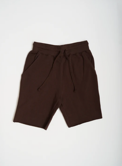 Elegant Rough Edge Fleece Shorts