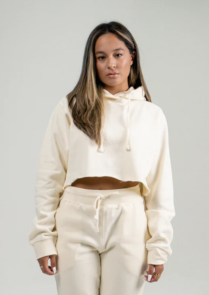 Elegant Crop Top Hoodie