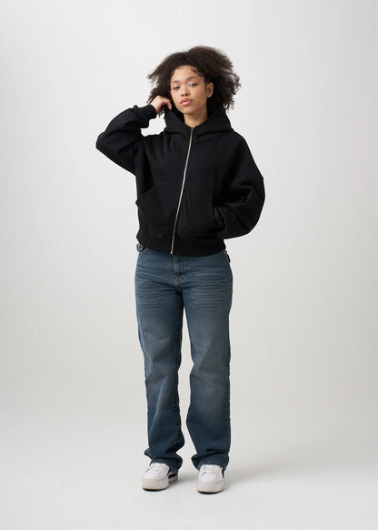 Women's Oversized Heavyweight Zip Up Hoodie