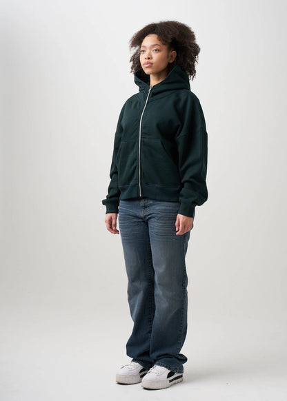 Women's Oversized Heavyweight Zip Up Hoodie