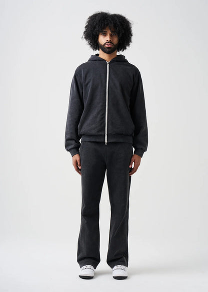 14 OZ Luxury Two-Way Zip Garment Dyed French Terry Sweatsuit