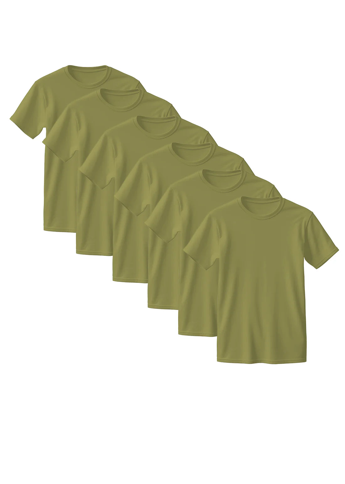 Elegant Combed Cotton T-Shirt 6-Pack