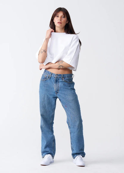 10 OZ Luxury Oversized French Terry Garment Dyed Crop Top T-shirt