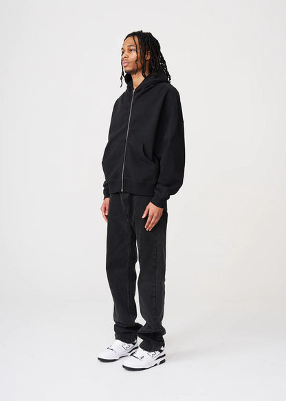 Luxury Oversized Boxy Heavyweight Full-Zip Hoodie