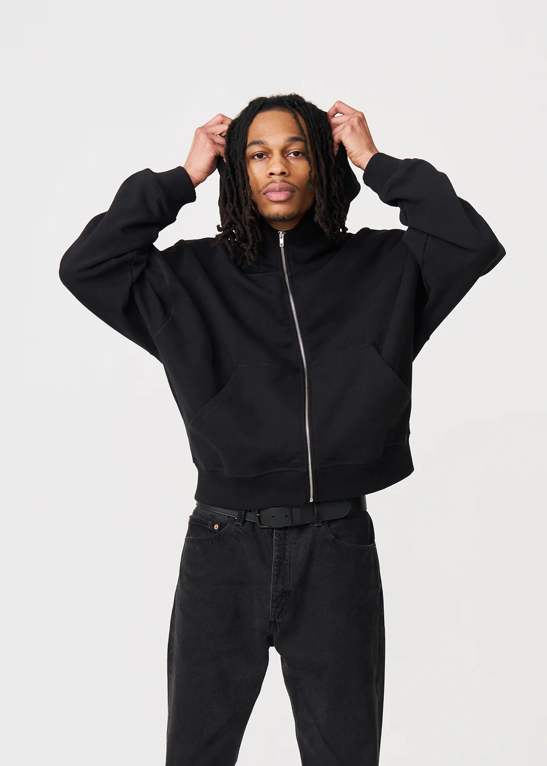 Luxury Oversized Boxy Heavyweight Full-Zip Hoodie