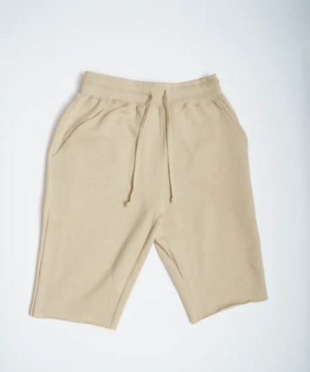 Elegant Rough Edge Fleece Shorts