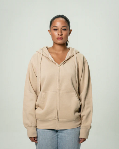 Women's Elegant Heavy Blend Full Zip-Up Hoodie