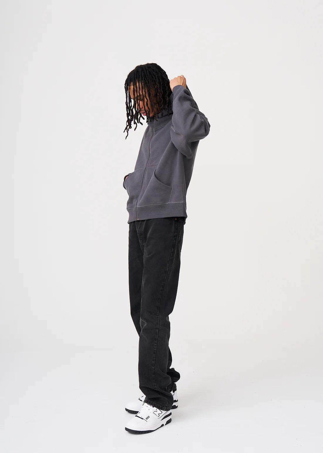 Luxury Oversized Boxy Heavyweight Full-Zip Hoodie