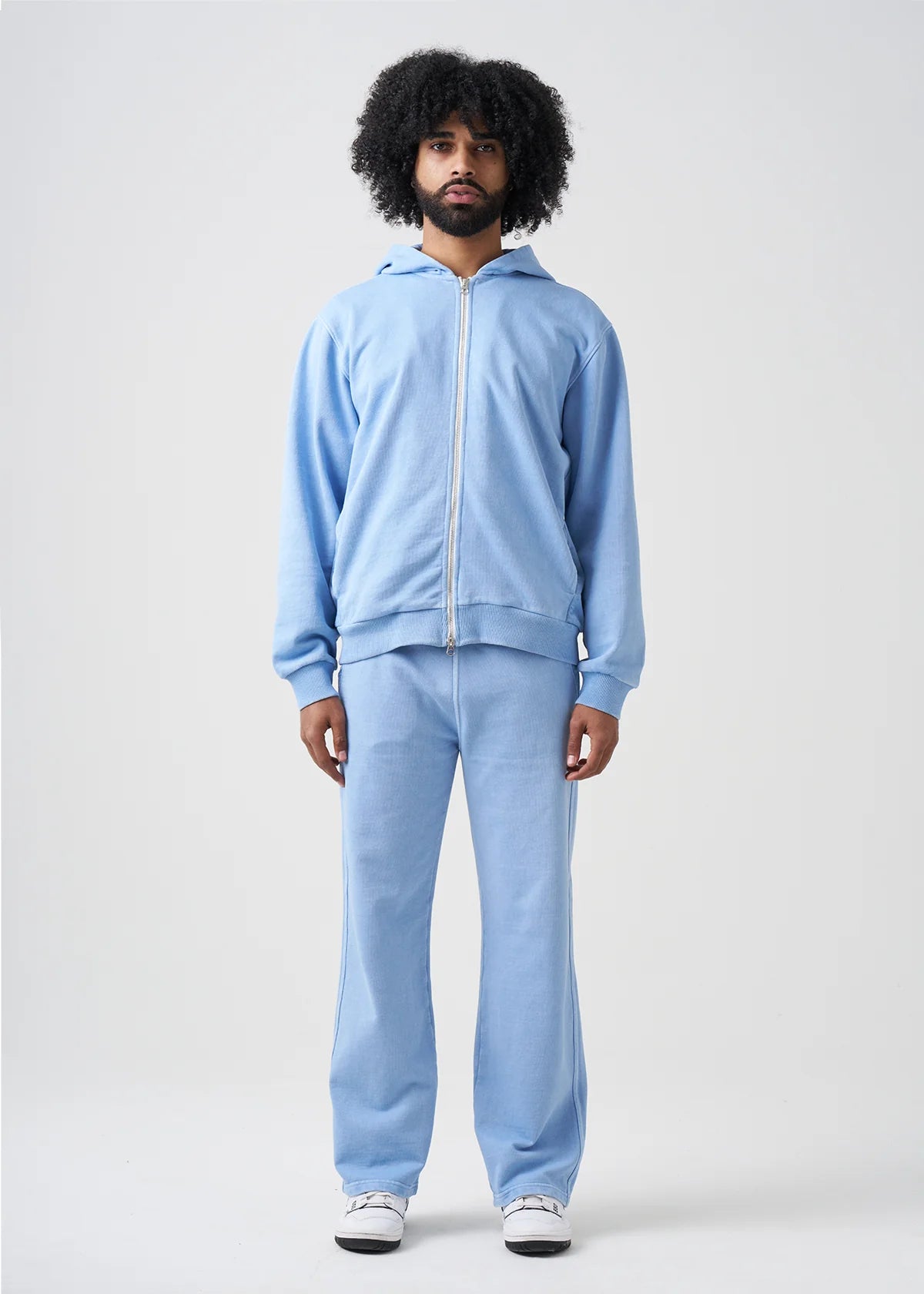 14 OZ Luxury Two-Way Zip Garment Dyed French Terry Sweatsuit